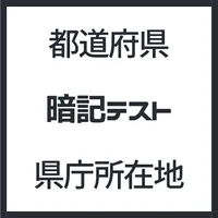 都道府県・県庁所在地　１秒テスト icon