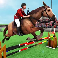 Mounted Horse Riding Show Jump icon