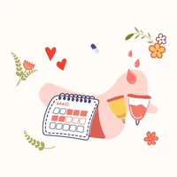 Period tracker, calendar app • icon