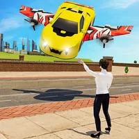 Flying Taxi Driving Car Game icon