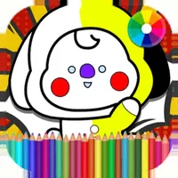 Coloring Bt21 for bts icon