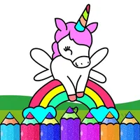 Unicorn Glitter Coloring Book icon