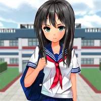 Anime School Girl Life 3d Game icon