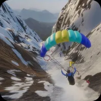 Paragliding 3D icon