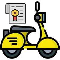 DMV Driving License Motorcycle icon