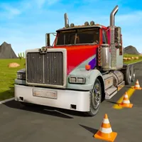 18 wheeler truck parking Sim icon