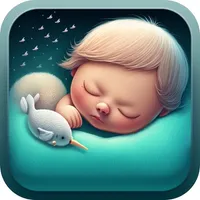 Bed time kids story books icon