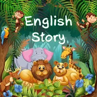 English story with real voice icon