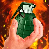 Simulator of explosion grenade icon