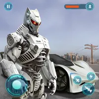 Dino Robot Car Shooting Games icon