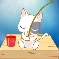 Cute Cat Fishing icon