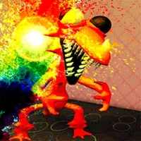 rainbow orange's scary lizard icon