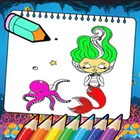 Mermaid Coloring Page icon