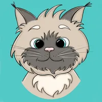 Fluffy Cat sticker collection icon