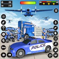 Car Transport Police Games icon