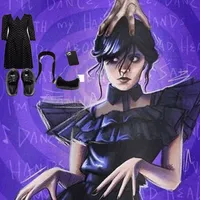 Dress Up : Addams wednesday icon