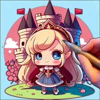 Drawing and Coloring Princess icon