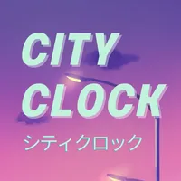 City Pop Clock.70s-80s anime icon