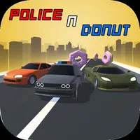 Police and donut icon