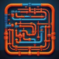 pipe spin puzzle icon