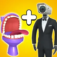 Merge Toilet Monster Battle 3D icon