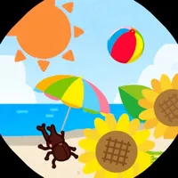 collecting insects in summer icon