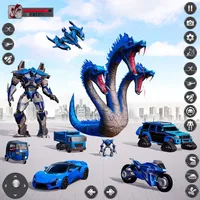 Snake Robot Car Transform 3D icon