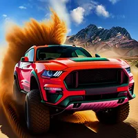 Offroad Jeep car driving race icon