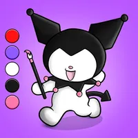 Color book for kuromi sanriO icon