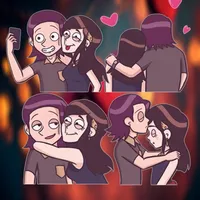 Cute Lovers Couple Stickers icon