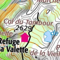 Trail maps with GPS icon