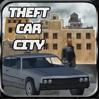 Theft Car in city icon