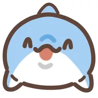 cute dolphin sticker icon