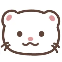 cute ferret sticker icon