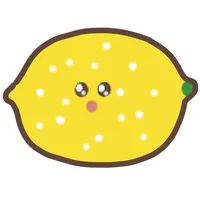 cute lemon sticker icon