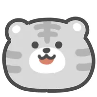 gray tiger sticker icon