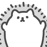 gray hedgehog sticker icon