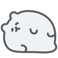 soft polar bear sticker icon