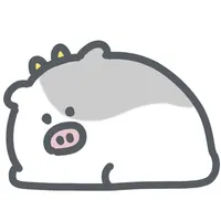 soft cow sticker icon