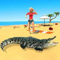 Crocodile Attack Hunting Games icon