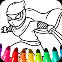 Boys Ninja Coloring icon
