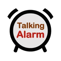 Talking alarm with Text speech icon