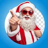 Santa app. Christmas photo icon