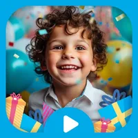 Frames and cards for birthday icon