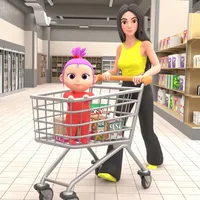 Single Mother Baby Care Games icon