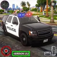 Police chase cop car games icon