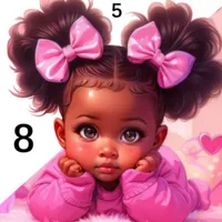 Black Color Paint By Number icon