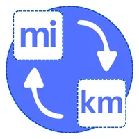 Miles to km icon