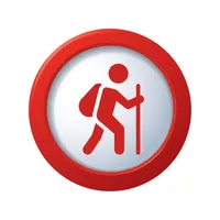 Hiking and hiking routes icon