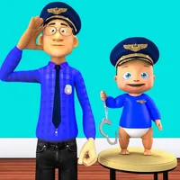 Baby And Daddy Police Officer icon